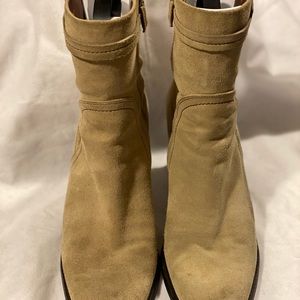 Cole Haan Taupe Suede Booties Size 8